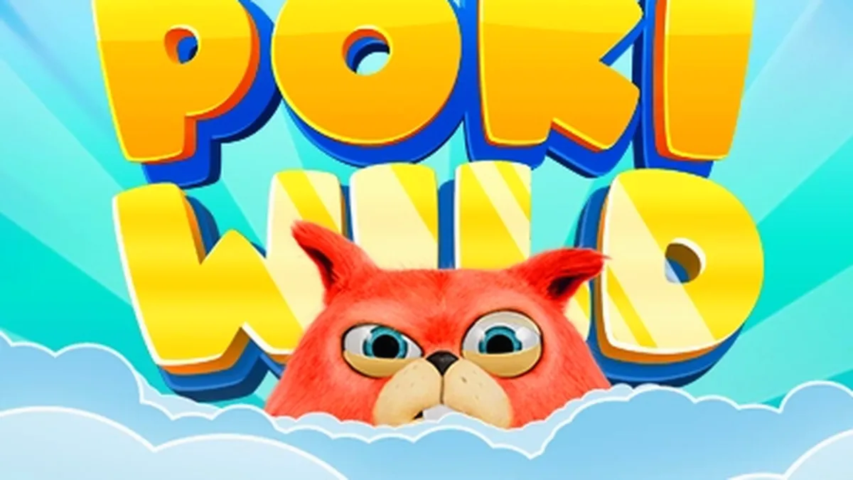 Interface de jogo da slot Poki Wild com elementos visuais vibrantes
